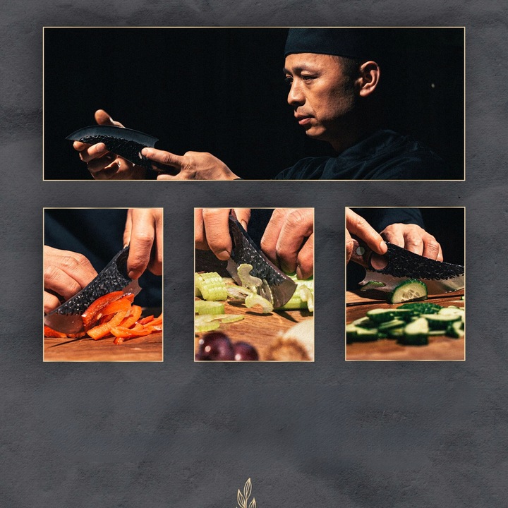 Nóż Szefa HUUSK kuchenny Japoński Profesjonalny Ostrze Nóż Kuchni