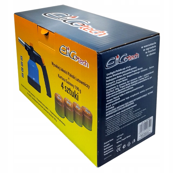 Palnik lutowniczy RK-5004 zasobnik katrusz - 4 sztuk 65500 Elico