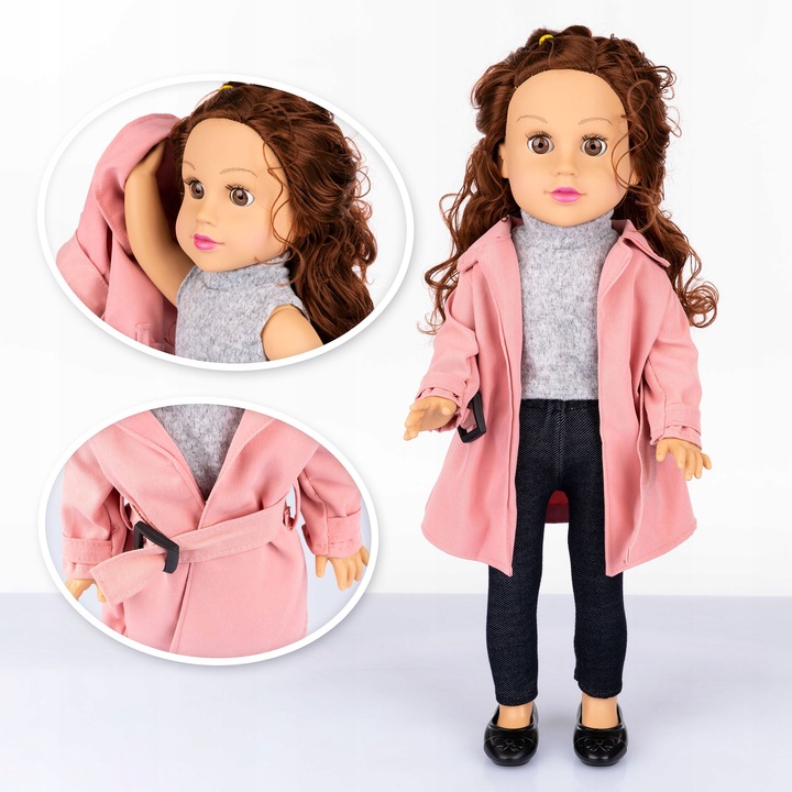 LALKA BOBAS INTERAKTYWNA ŚPIEWA I MÓWI PO POLSKU ANGIELSKU KINDERPLAY 47cm