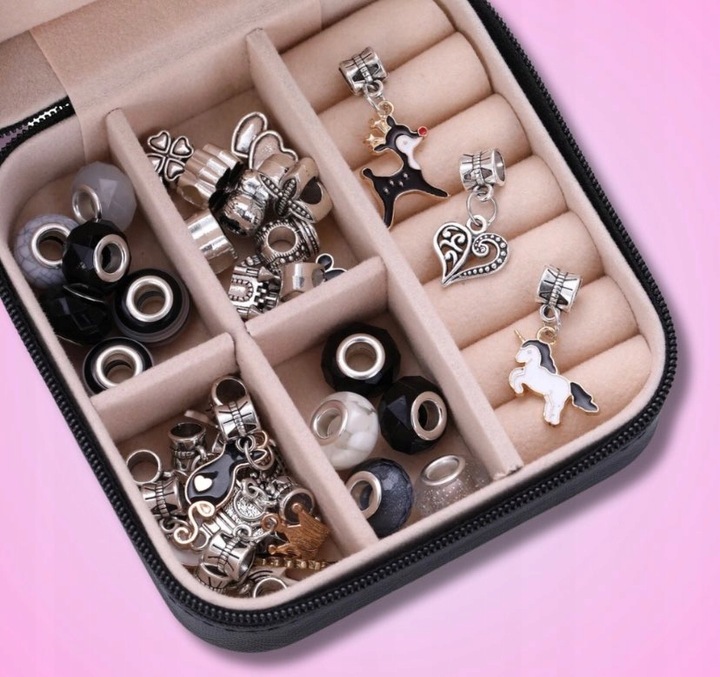 ZESTAW DO ROBIENIA BRANSOLETEK NASZYJNIKÓW KREATYWNY PREZENT DLA DZIECI