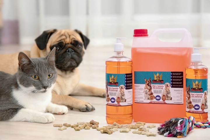 Olej z Łososia dla psa 1l Gold dog 100% łosoś