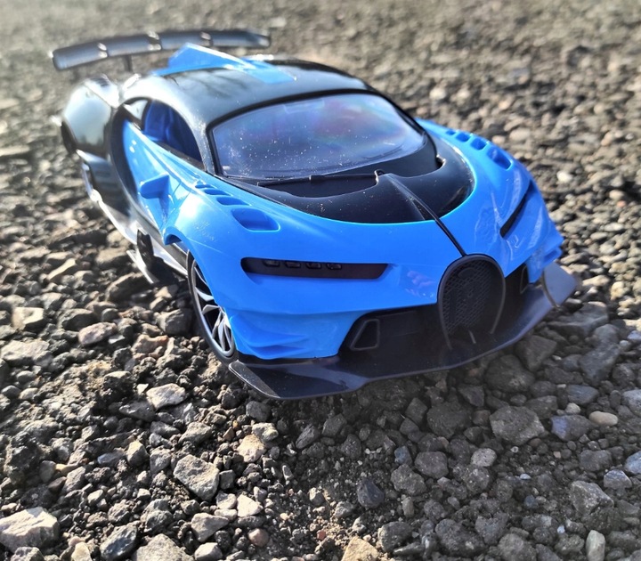 Samochód ZDALNIE STEROWANY RC AUTO KIEROWNICA PEDAŁY Niebieski