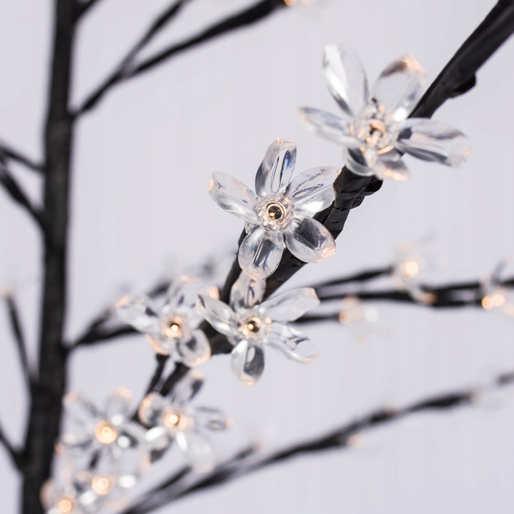 DRZEWKO LED 200 cm KWITNĄCY KWIAT WIŚNI DEKORACJA ŚWIĄTECZNA IP44 PILOT