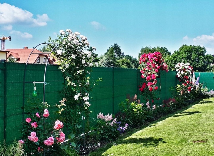 SIATKA CIENIUJĄCA 62% MASKUJĄCA 1,5x10m MATA OSŁONA NA OGRODZENIE PŁOT UV+