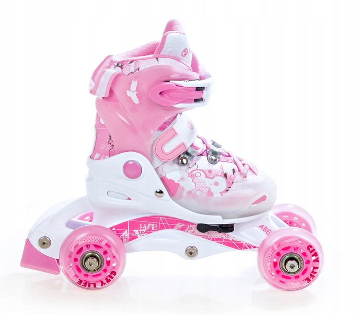 Rolko-Wrotki 3w1 Regulowane RAVEN Princess 26-29 Kauczuk