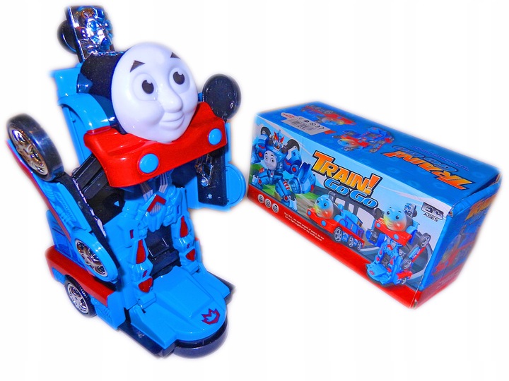 lokomotywa TOMEK zmienia się ROBOT kolejka POCIĄG