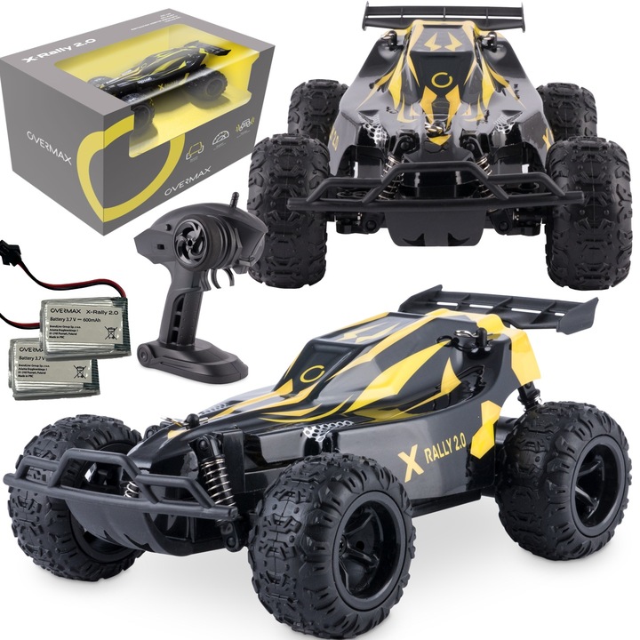 Samochód ZDALNIE STEROWANY Auto RC 20km/h DWA AKUMULATORY NAPĘD NA TYŁ