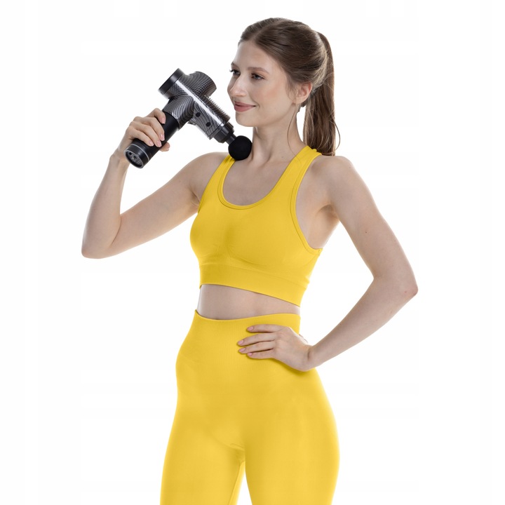 PISTOLET DO MASAŻU MASSAGE GUN+GŁOWICA PODGRZEWANA