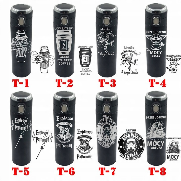 TERMOS KUBEK TERMICZNY na PREZENT dla NIEGO Taty Faceta Brata Wyświetlacz