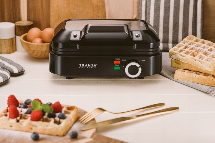 GOFROWNICA NA 2 DUŻE GOFRY REGULACJA TEMPERATURY i STOPNIA WYPIEKANIA 1500W