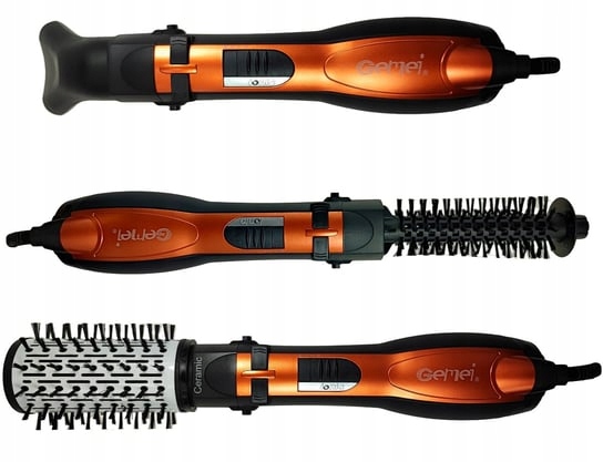 Suszarka Gemei Gm-4828 Rotacyjna Suszarko Szczotka Prostownica Lokówka 4W1