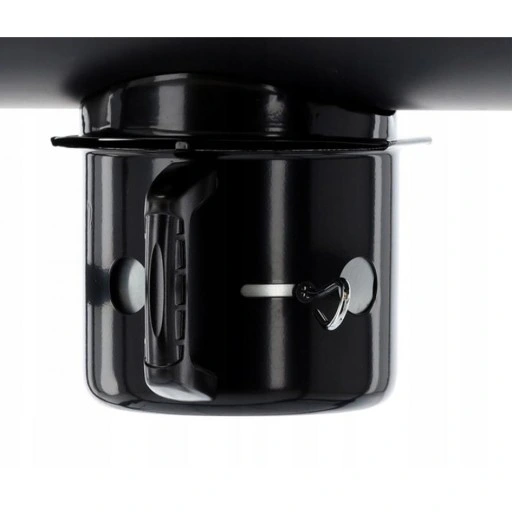 Grill Węglowy na Kółkach z Półką Pokrywą Ogrodowy Przenośny Beczka