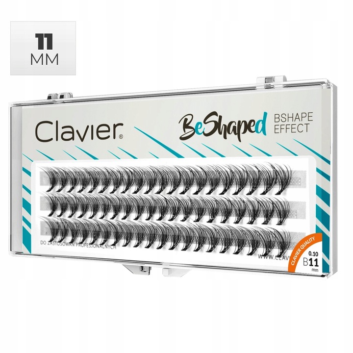 Clavier Kępki Rzęs BeShaped 11mm, skręt B