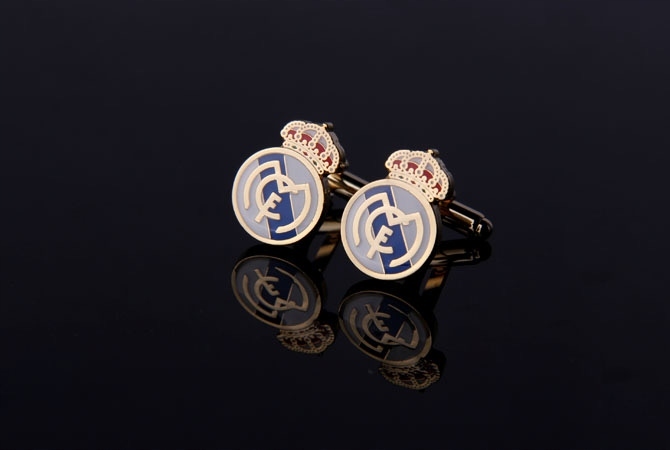 Spinki do mankietów koszuli Real Madryt dla kibica