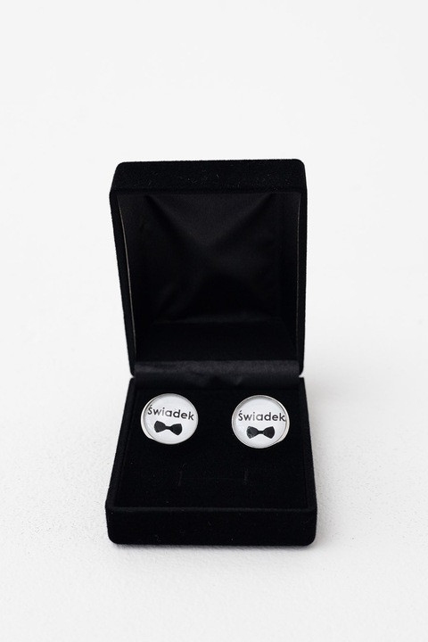 Spinki dla Świadka do mankietów w etui ślub prezent świadek