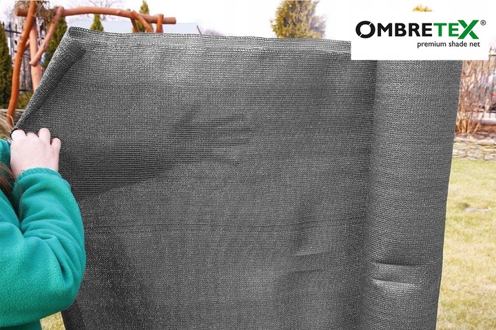 Siatka Maskująca Cieniującą 1,7x20m 95% 200g Osłona Na Płot Balkon Szara UV