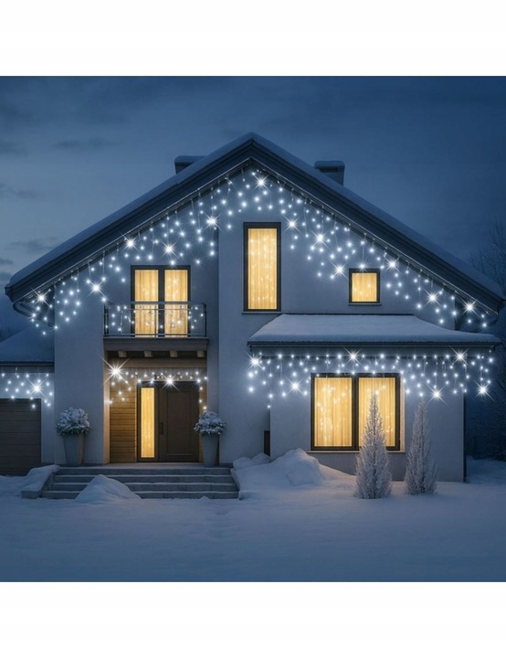 SOPLE 300 LED KURTYNA ŚWIETLNA ZEWNĘTRZNA BIAŁY ZIMNY FLASH 12M IP44
