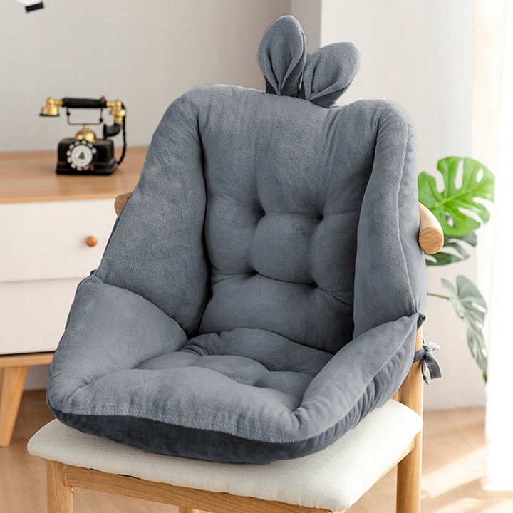 PODUSZKA NA KRZESŁO FOTEL MIĘKKA WYGODNA GĄBKA Z OPARCIEM USZY 45CM AG690D