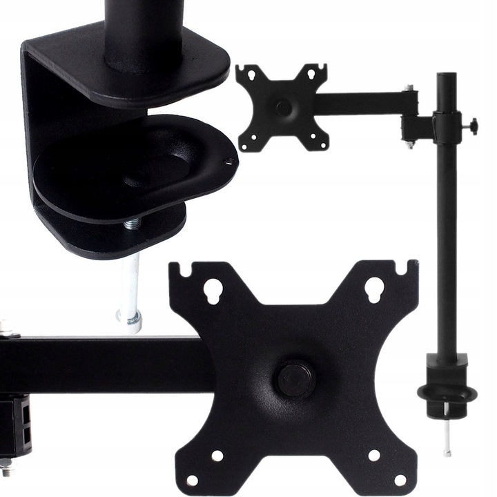 Regulowany uchwyt na monitor do biurka 10-29"