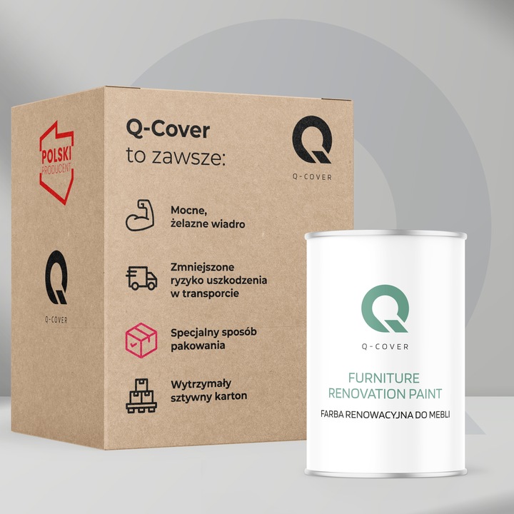 FARBA DO MEBLI KUCHENNYCH 1L FRONTÓW SZAFEK DO PŁYTY 16 KOLORÓW TRWAŁA