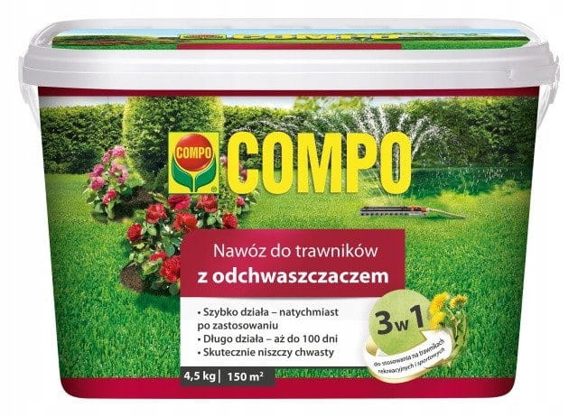 Compo Nawóz do trawników z odchwaszczaczem 4,5kg