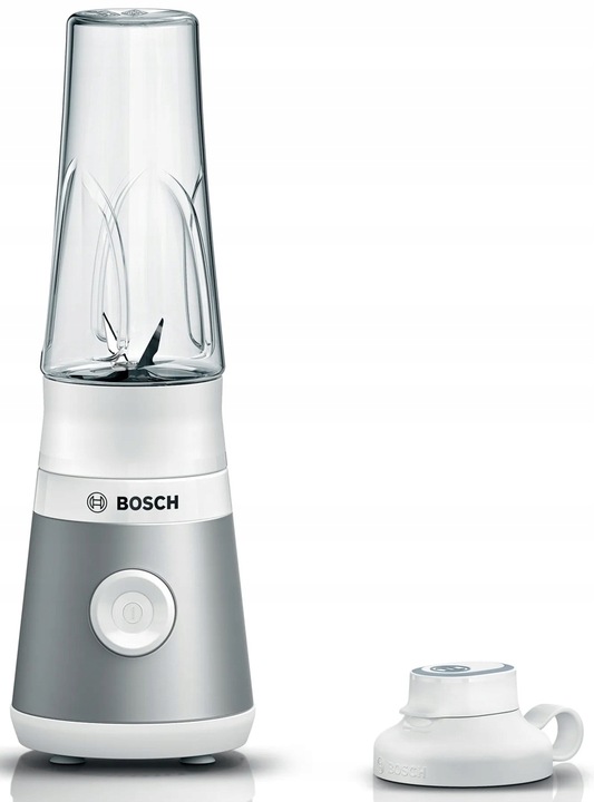 Blender kielichowy Bosch MMB2111T 450W Stalowe ostrze Butelka ToGo Sportowy