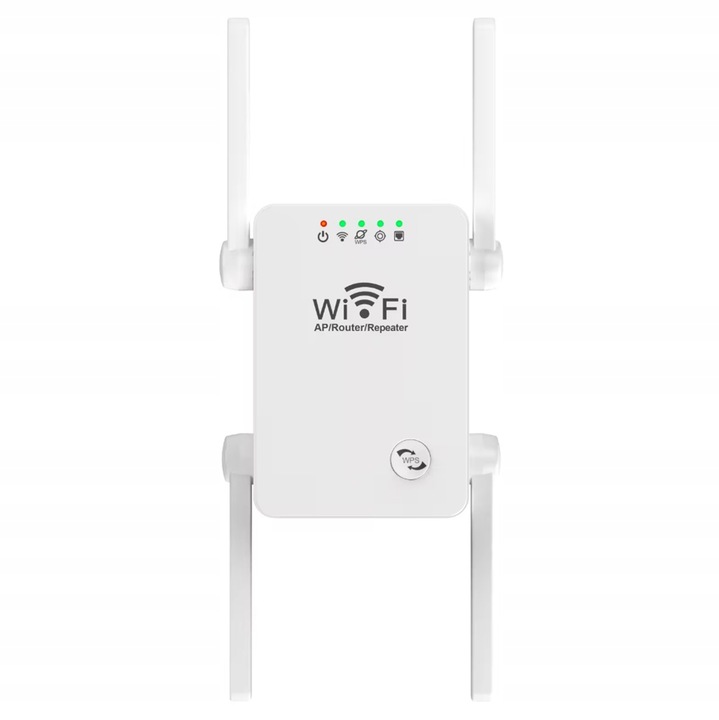 WZMACNIACZ SYGNAŁU WI-FI REPEATER ACCESS POINT AP RJ45 300Mb/s 2,4GHz AK341
