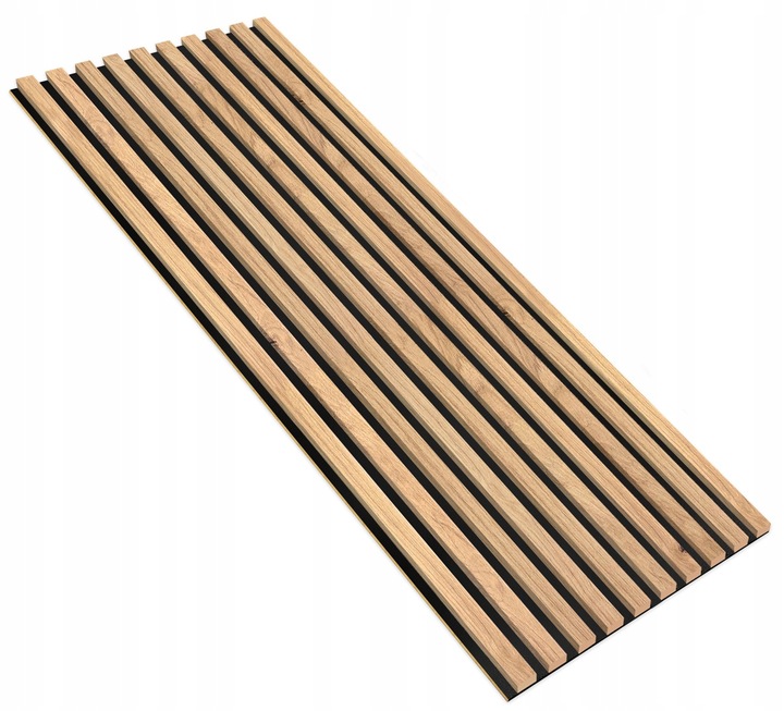 Lamele ścienne na PŁYCIE 55 x 275 cm 3D dąb naturalny, wotan różne kolory