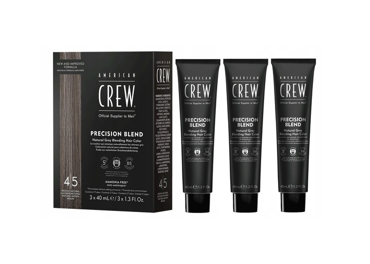 Odsiwiacz AMERICAN CREW dla mężczyzn Precision Blend Natural 4-5 3x40ml