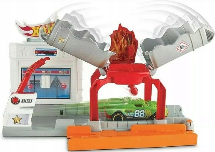 HOT WHEELS tor Zestaw POŻAR NA STACJI FJN36