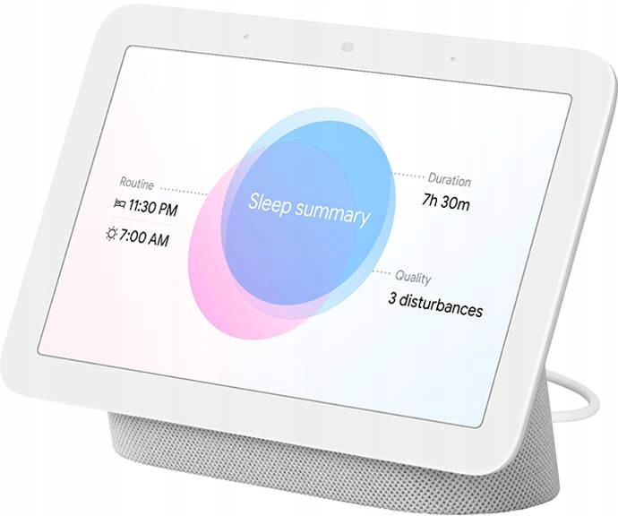 Głośnik inteligentny multiroom Google Nest Hub 2 biały Bluetooth WiFi