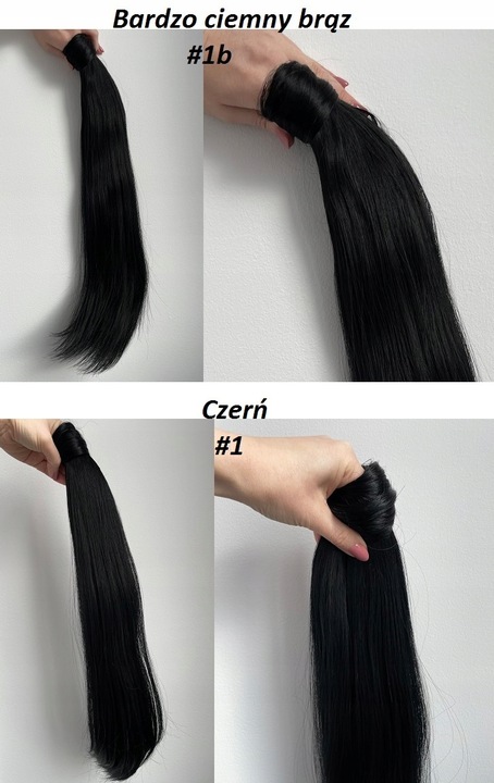 Doczepiany KUCYK kitka 60 cm jak Naturalne CAŁKOWICIE MATOWE ! Kolory