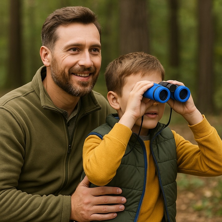 Lornetka Dla Dzieci Zabawkowa 4x30 Podręczna Kieszonkowa Powiększenie Lupa