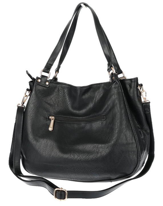 Torebka Damska Shopperka włoska marka CHARRO Pojemna A4 Torba CH6626 Czarna