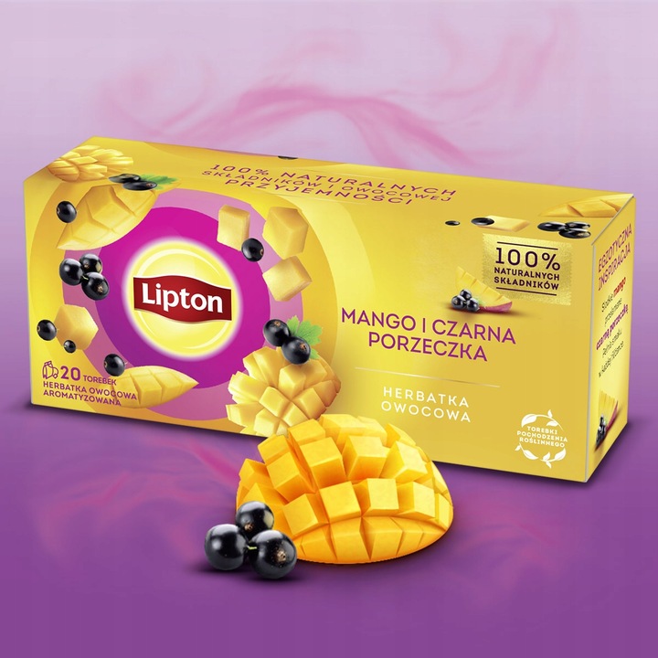 Zestaw Lipton Herbatki owocowe wszystkie smaki 5x20 torebek + PUSZKA GRATIS