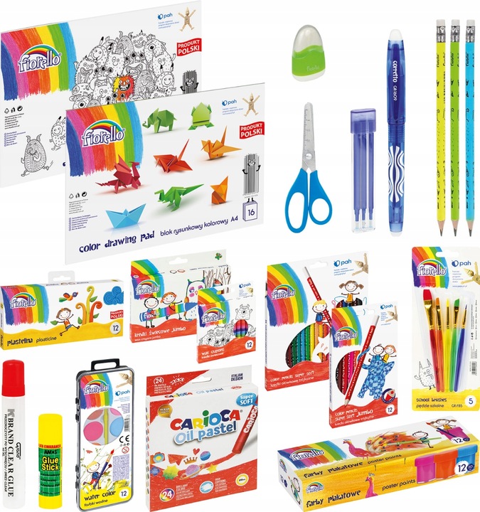 Wyprawka szkolna Fiorello MEGA PAKA XXL 18 elementów
