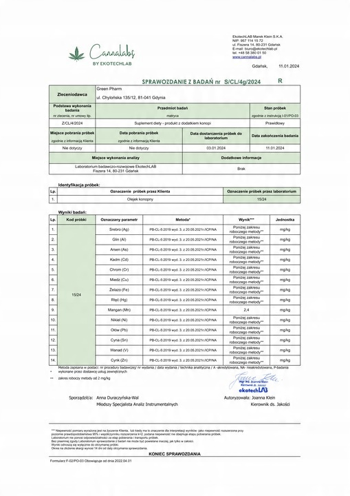 Olejek CBD 3% | Dla Psa| Dla Kota 300mg 11ml | Weterynaryjny | Bez THC