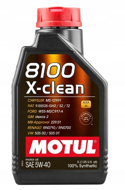 Olej MOTUL 5W40 1l 8100 X-CLEAN C3 / SN / LL0
