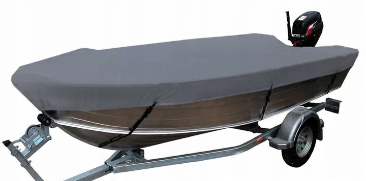 Pokrowiec plandeka na łódź wędkarską 210g 420-450