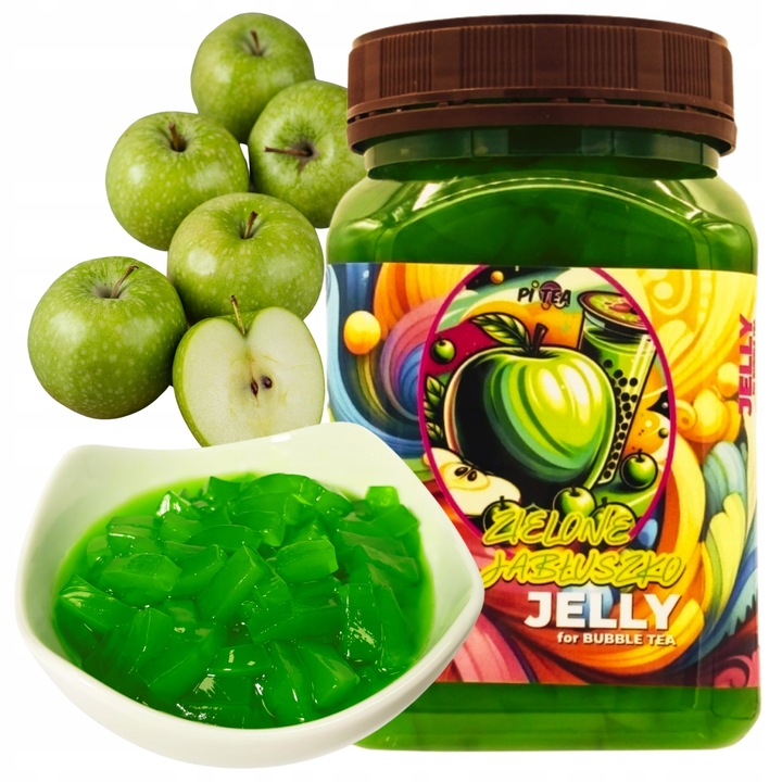 Zestaw do Bubble Tea żelki z kokosa JABŁKO ANANAS JAGODA 3x 450 g MIX NR II