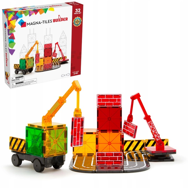 MAGNA TILES Klocki Magnetyczne Konstrukcyjne Builder 32 el.