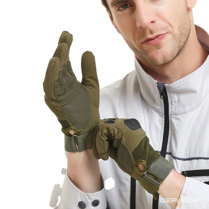 RĘKAWICE TAKTYCZNE WOJSKOWE Mocne Rękawiczki WZMOCNIONE SURVIVAL GERTECH XL