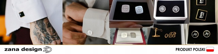 Prezent z grawerem | Spinki do mankietów | Srebro