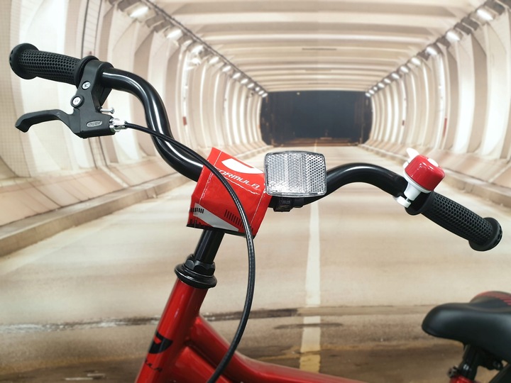 Rowerek dziecięcy dla chłopca 20" CZERWONY + chorągiewka, dzwonek, błotniki