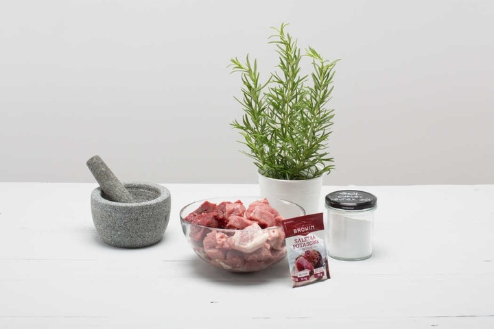 BROWIN solidny moździerz kuchenny z tłuczkiem Granitowy trwała jakość preze