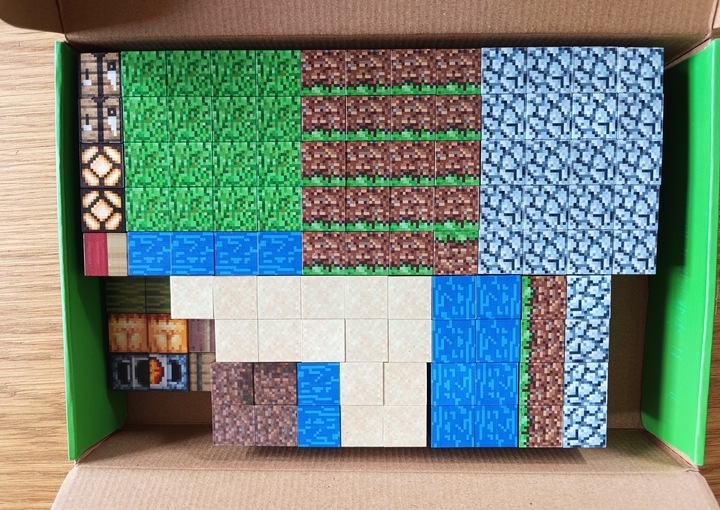 KLOCKI MAGNETYCZNE MOCNE KLOCKI SZEŚCIANY 212 EL KLOCKI PIKSELE