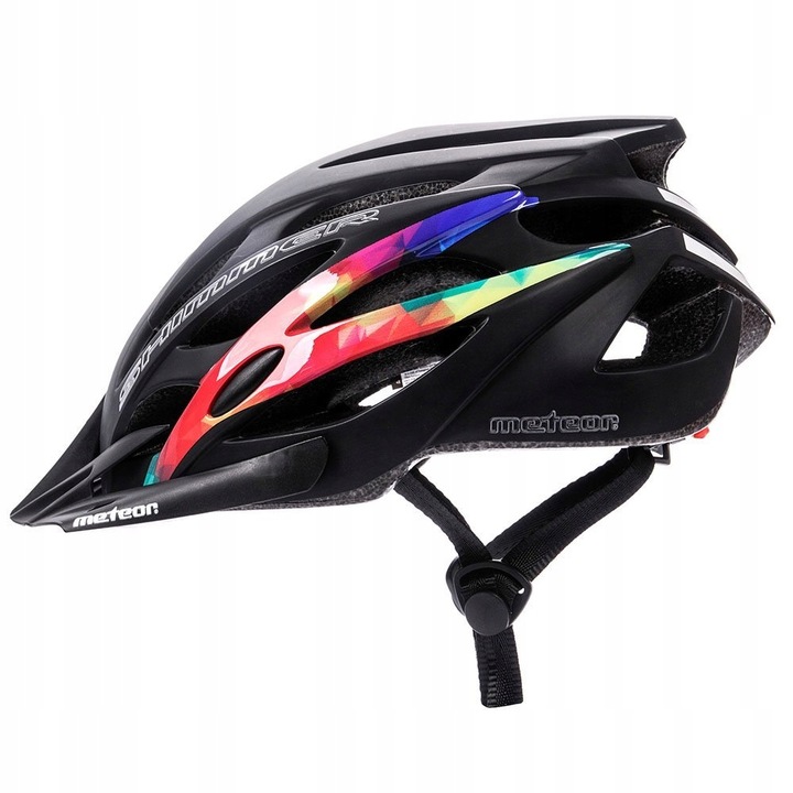 KASK ROWEROWY REGULOWANY METEOR SHIMMER M 55-58 siatka otwory wentylacyjne