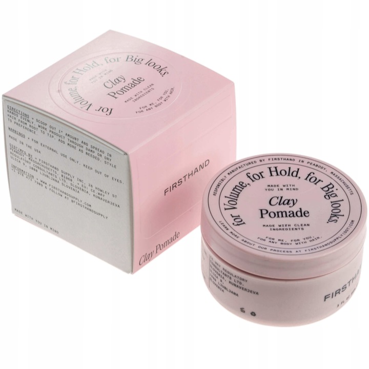 Firsthand Matowa Glinka Pomada do włosów MOCNY chwyt Clay Pomade Pasta 88ml