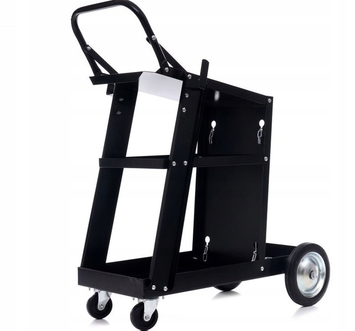 Wózek spawalniczy do spawarki butli MIG TIG z rączką wzmocniony 85 kg