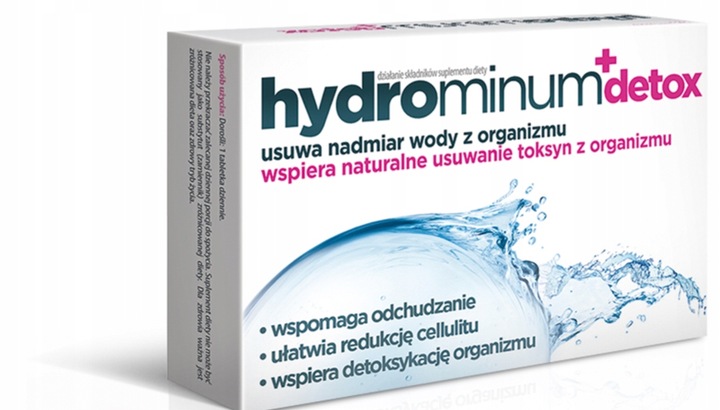 Hydrominum + Detox 30 tabletek USUWANIE TOKSYN